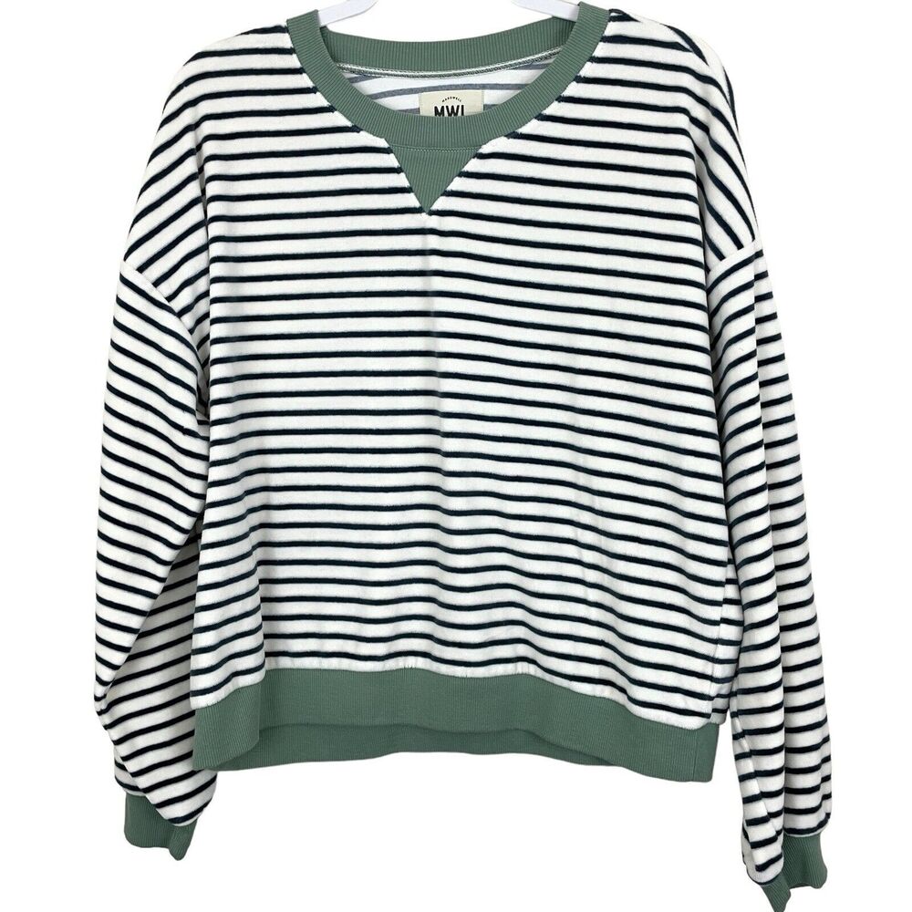 Madewell Crewneck Sweatshirt Women's Size Extra Large MWL Velour NB267